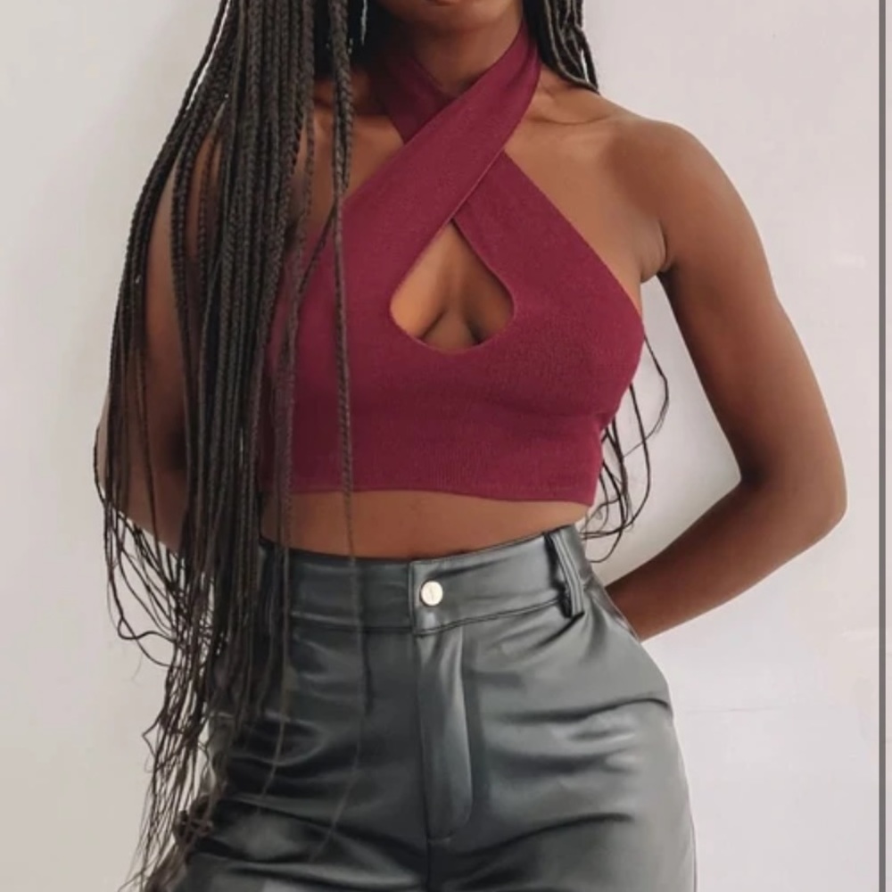 Flirtini Halter Top Crimson